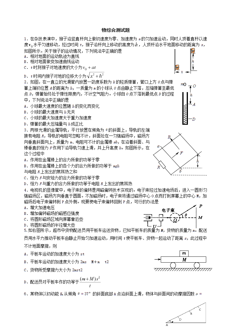 物理综合测试题_第1页